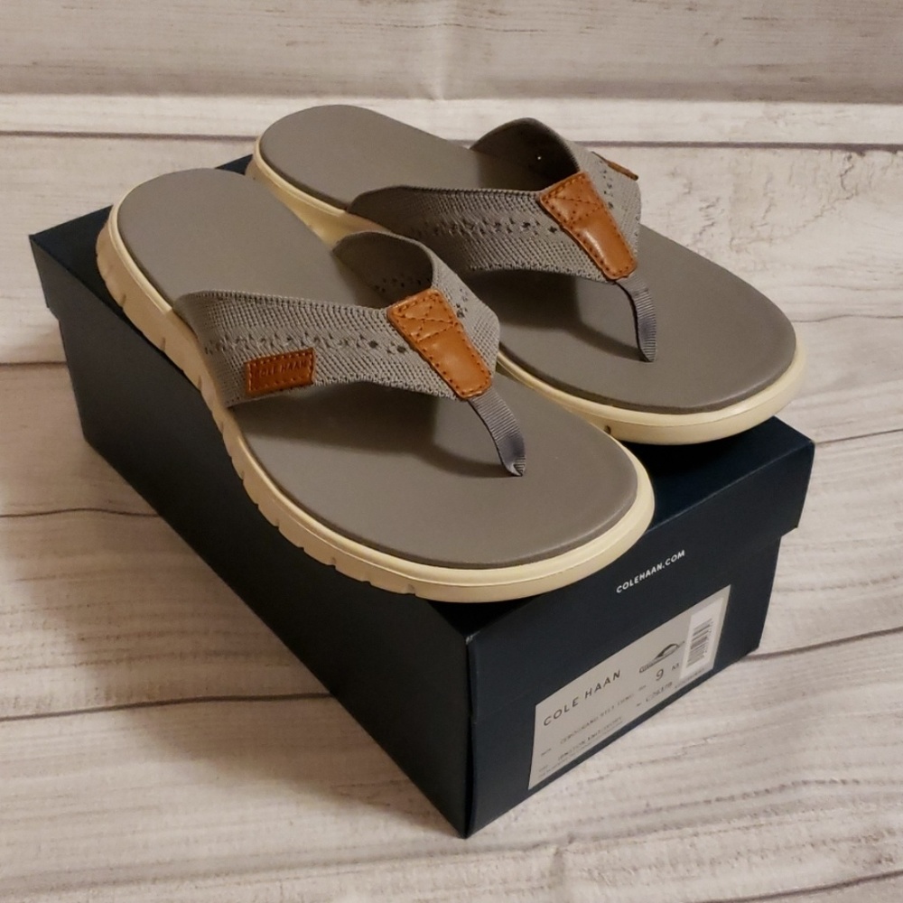 Mens Cole Haan Zerogrand Stitcite Thong Sandals